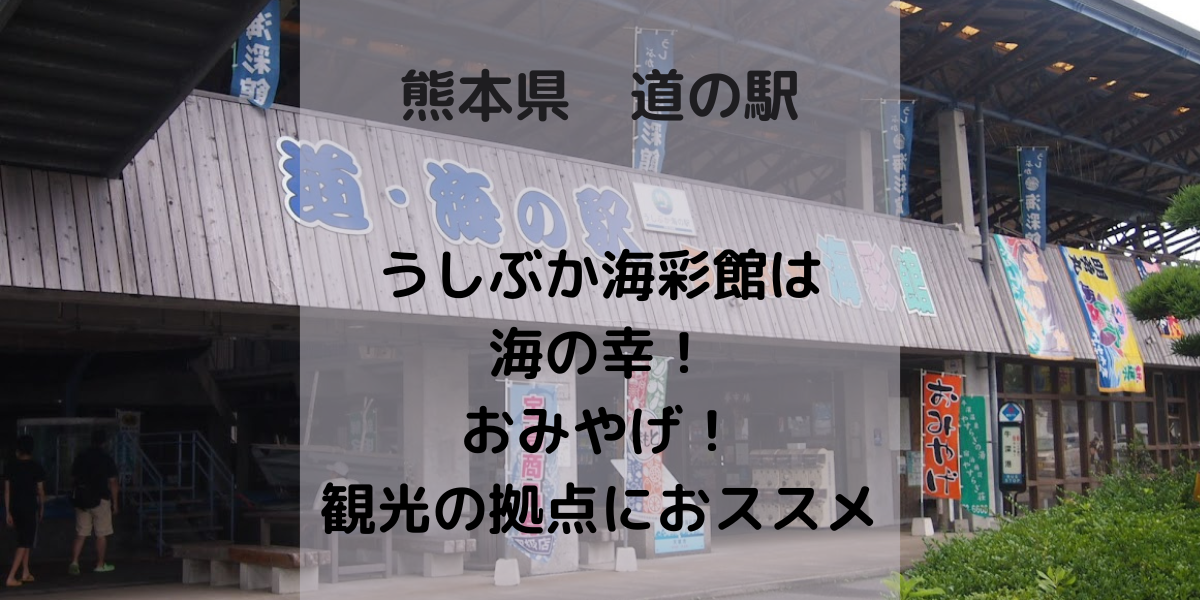 熊本県の道の駅「うしぶか海彩館」牛深観光の拠点におススメ！