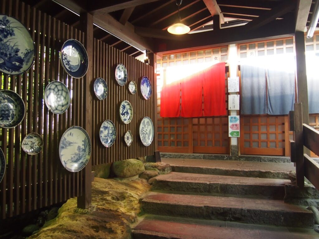 黒川温泉奥の湯の大浴場の入り口