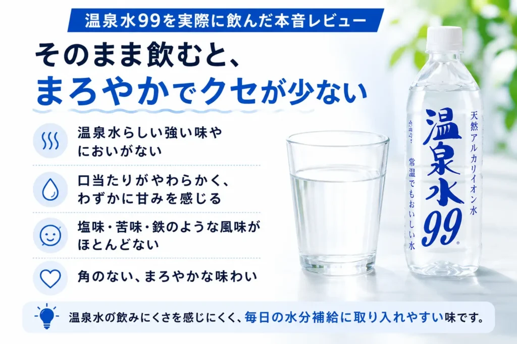 そのまま飲むと、まろやかでクセが少ない