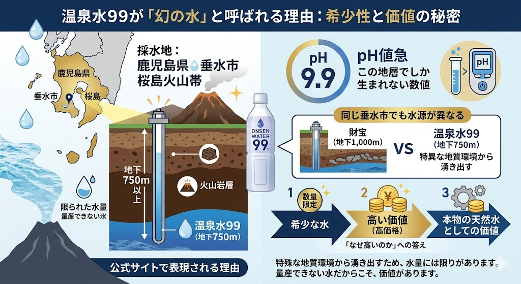 温泉水の希少性