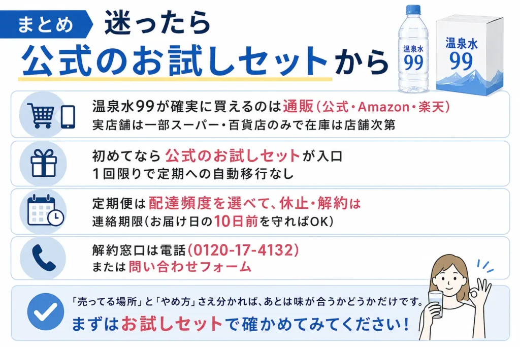まとめ　迷ったら公式のお試しセットから